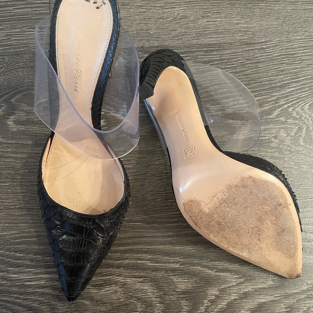 gianvito rossi virtua plexi python - Picture 7 of 9